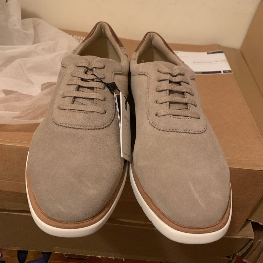 Men's Beige Suede Shoes